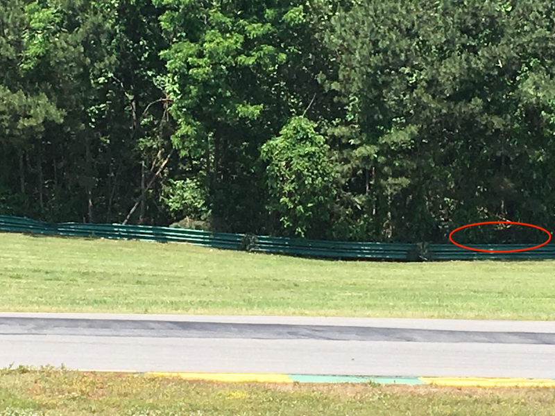 Look carefully in the red oval, and you can see Tom’s Subaru.